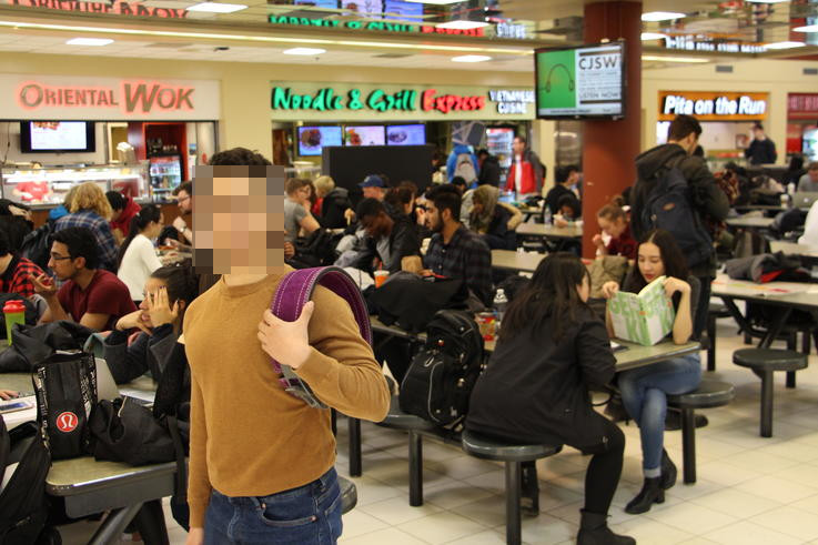 Economics student Hussein El-Sedawy says one reason he mentors is that he remembers what it was like trying to reconcile being a good Muslim with being a new Canadian.