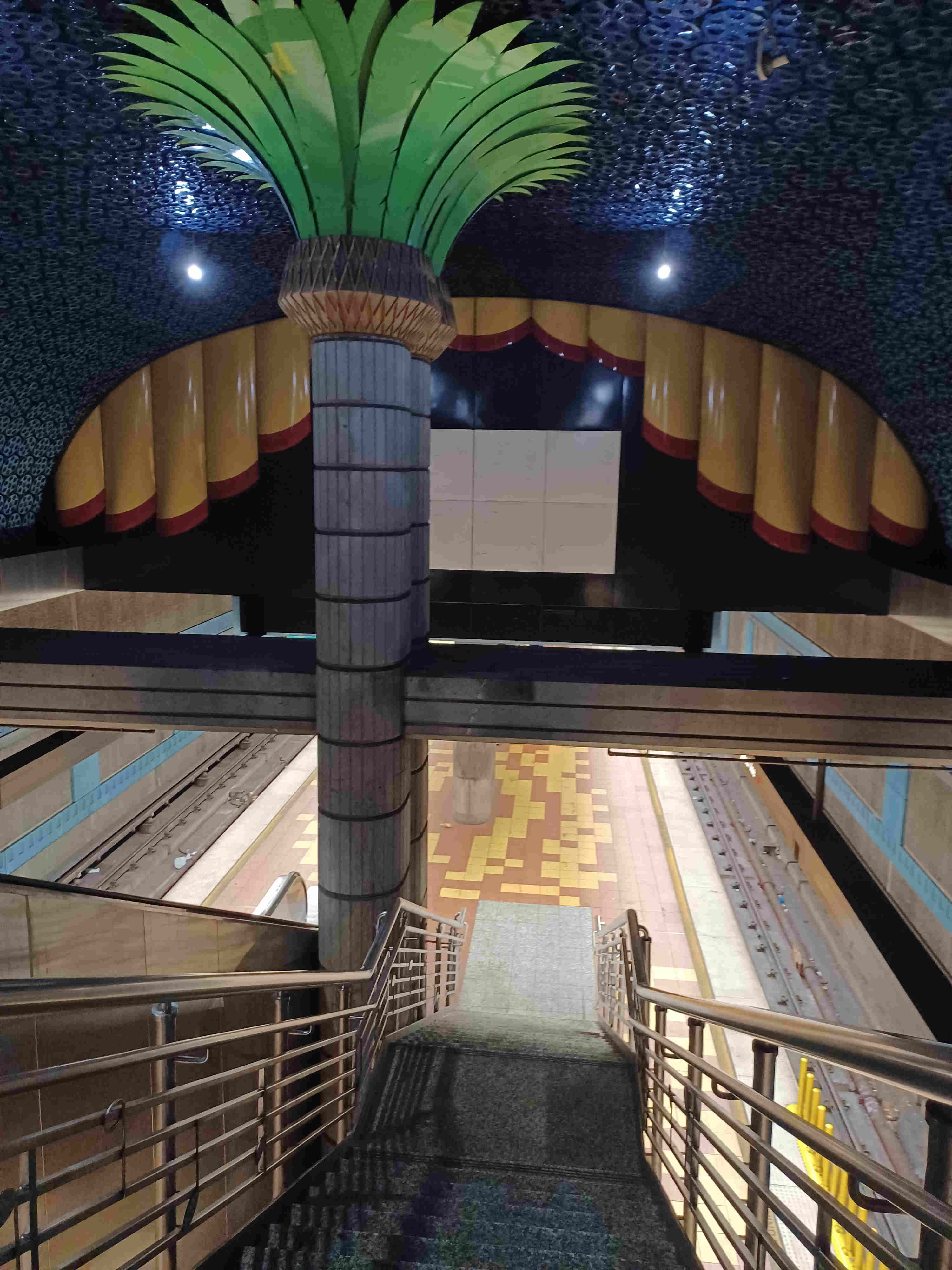 The Hollywood Metro
					   Station